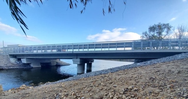 На Херсонщині завершили будівельні роботи на мостовому переході через Милівську балку