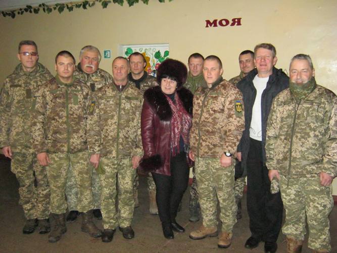 Делегація з Великоолександрівщини привітала з Різдвом військовослужбовців ЗСУ