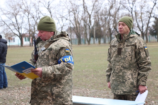 72 військовослужбовця склали присягу під час військових навчань в Скадовському районі