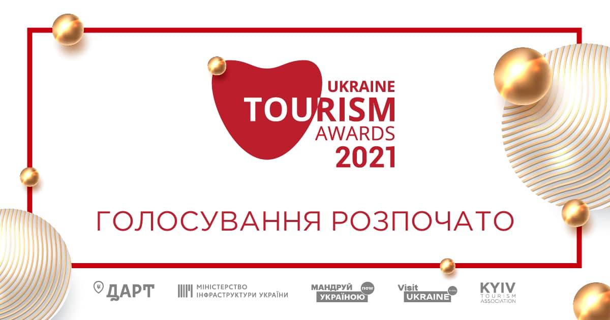 Оголошено перелік номінантів та відкрито голосування «Ukraine Tourism Awards 2021»